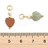 Natural & Synthetic Mixed Gemstone Pendants PALLOY-JF05818-3