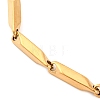 304 Stainless Steel Rectangle Link Bracelets for Women BJEW-G711-10G-2