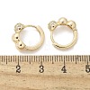 Brass Clear Cubic Zirconia Hoop Earrings EJEW-Q014-07G-3