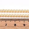 Baking Painted Pearlized Glass Pearl Bead Strands HY-N002-3mm-A09-5