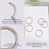 10Pcs 316L Stainless Steel Sleeper Earrings EJEW-BBC0001-56C-6