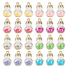  32Pcs 8 Colors Glass Gourd Pendants GLAA-TA0001-53-1