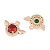 Brass Pave Cubic Zirconia Charms CU-CBA8183-02G-2