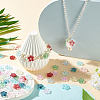 135Pcs 9 Colors Baking Paint Transparent Glass Beads DGLA-TA0001-59-7