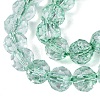 Crackle Transparent Glass Beads Strands GLAA-N068-06A-10-3