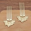 Alloy Hair Comb Finding PW-WG7CF42-04-1