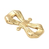 Brass Bowknot Connector Charms KK-O100-03G-2