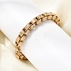 304 Stainless Steel Box Chains Bracelets for Women BJEW-P399-02G-1
