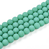 Opaque Glass Beads Strands GLAA-T032-P8mm-MD12-1