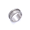 Rotatable Stainless Steel  Finger Rings PW-WG1D298-01-5