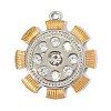 304 Stainless Steel with Crystal Rhinestone Pendants RB-OY001-02G-1