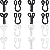 8Bags 2 Colors Brass Garment Hook and Eye KK-CY0001-19-7