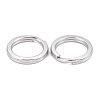 304 Stainless Steel Keychain Clasps X-KEYC-D049-05-3