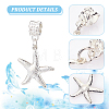 42Pcs 3 Styles Alloy European Dangle Charms FIND-CA0005-62-6