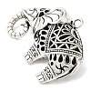 Tibetan Style Alloy Pendants TIBEP-R212-AS-RS-2