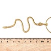 304 Stainless Steel Snake Pendant Round Snake Chain Necklaces for Women NJEW-K307-01G-5