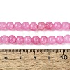 Ombre Effect Dyed Crackle Glass Beads Strands GLAA-Q106-01A-B08-5