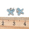 Brass Micro Pave Cubic Zirconia Charms KK-U056-42P-3