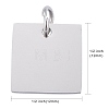 Anti-Tarnish 304 Stainless Steel Stamping Blank Tag Charms STAS-I311-28P-3