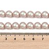 Frosted Glass Pearl Beads Strands GLAA-A044-08A-13-4