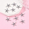 SHEGRACE Brass Colorful Cubic Zirconia Charms XGRQ3P471-599P-4