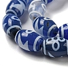Blue Tibetan Style dZi Beads Strands TDZI-NH0001-C08-01-3