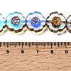 Electroplated Transparent Glass Beads Strands GL-CBA98F0-05D-4