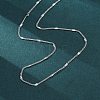 Brass Curb Chains Necklaces for Women NJEW-D302-06P-4