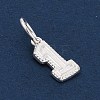 Number Series 925 Sterling Silver Charms LS-STER-Q002-01B-3