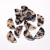 Cellulose Acetate(Resin) Semi Circle Pendants X-KY-S111A-A304-2