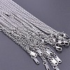 304 Stainless Steel 3mm Curb Chain Necklaces OT4459-1-1