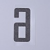 Number Iron On Transfers Applique Hot Heat Vinyl Thermal Transfers Stickers For Clothes Fabric Decoration Badge DIY-WH0148-43F-2