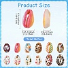 36Pcs 12 Styles Printed Natural Cowrie Shell Beads SHEL-YW0001-26-2