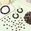 6 Strands Natural Coconut Shell Rondelle Bead Strands COCB-SC0001-02B-3