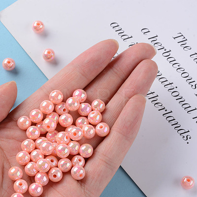 Opaque Acrylic Beads X-MACR-S370-D8mm-A12-1