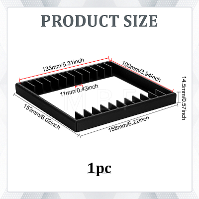 12 Grids Plastic CD Storage Racks AJEW-WH0643-111B-1
