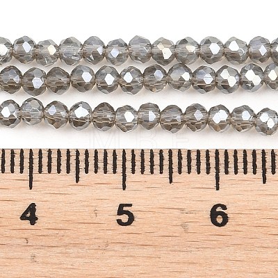 Electroplate Glass Beads Strands EGLA-A034-T2mm-B19-1-1