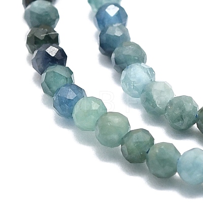 Natural Gradient Blue Tourmaline Beads Strands G-P457-A01-14A-1