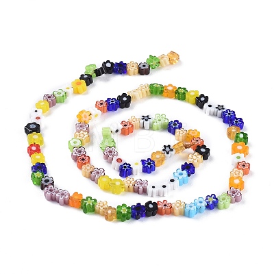 Handmade Millefiori Glass Beads LAMP-CJ0001-17-1