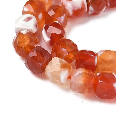 Natural Fire Crackle Agate Beads Strands G-H078-C49-6mm-04-1
