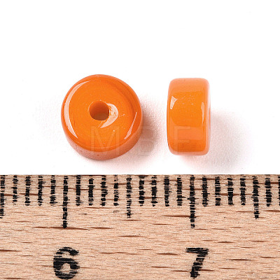 Opaque Solid Color Glass Beads GLAA-N007-6x3mm-A07-1