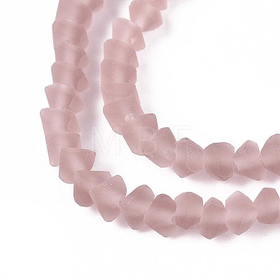 Frosted Transparent Glass Beads Strands LS-GLAA-N016-4mm-25-1