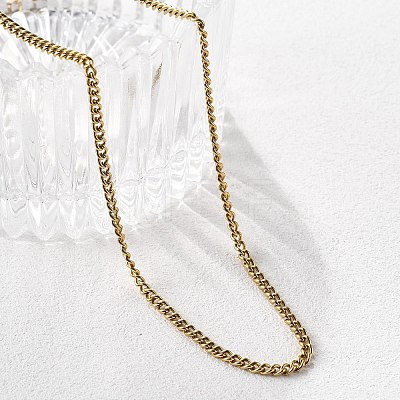 Ion Plating(IP) 304 Stainless Steel Necklace LS-STAS-J023-03G-1