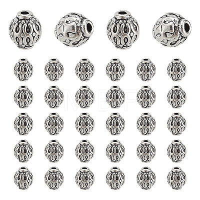 50Pcs Tibetan Style Alloy Beads TIBEB-LP0001-01-1