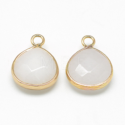 Natural White Jade Pendants G-Q963-04-1