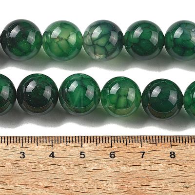 Natural Dragon Veins Agate Beads Strands G-A261-A03-14mm-1