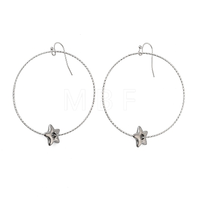 Non-Tarnish 304 Stainless Steel Dangle Earrings for Women EJEW-G397-02P-1