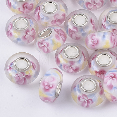 Handmade Lampwork European Beads X-LAMP-S193-004F-1