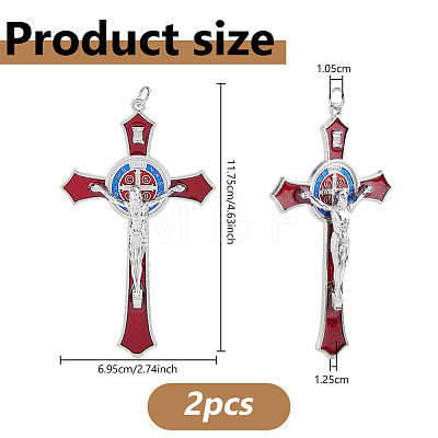 Zinc Alloy Enamel Big Pendants FIND-WH0367-706A-1