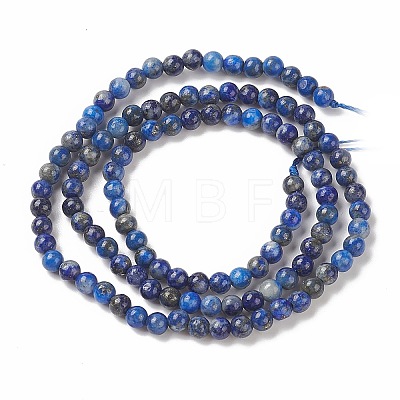 Natural Lapis Lazuli Beads Strands G-F662-04-3mm-1